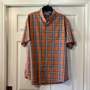 EUC Men’s Izod Non-iron Stretch Button Down Short Sleeve Shirt